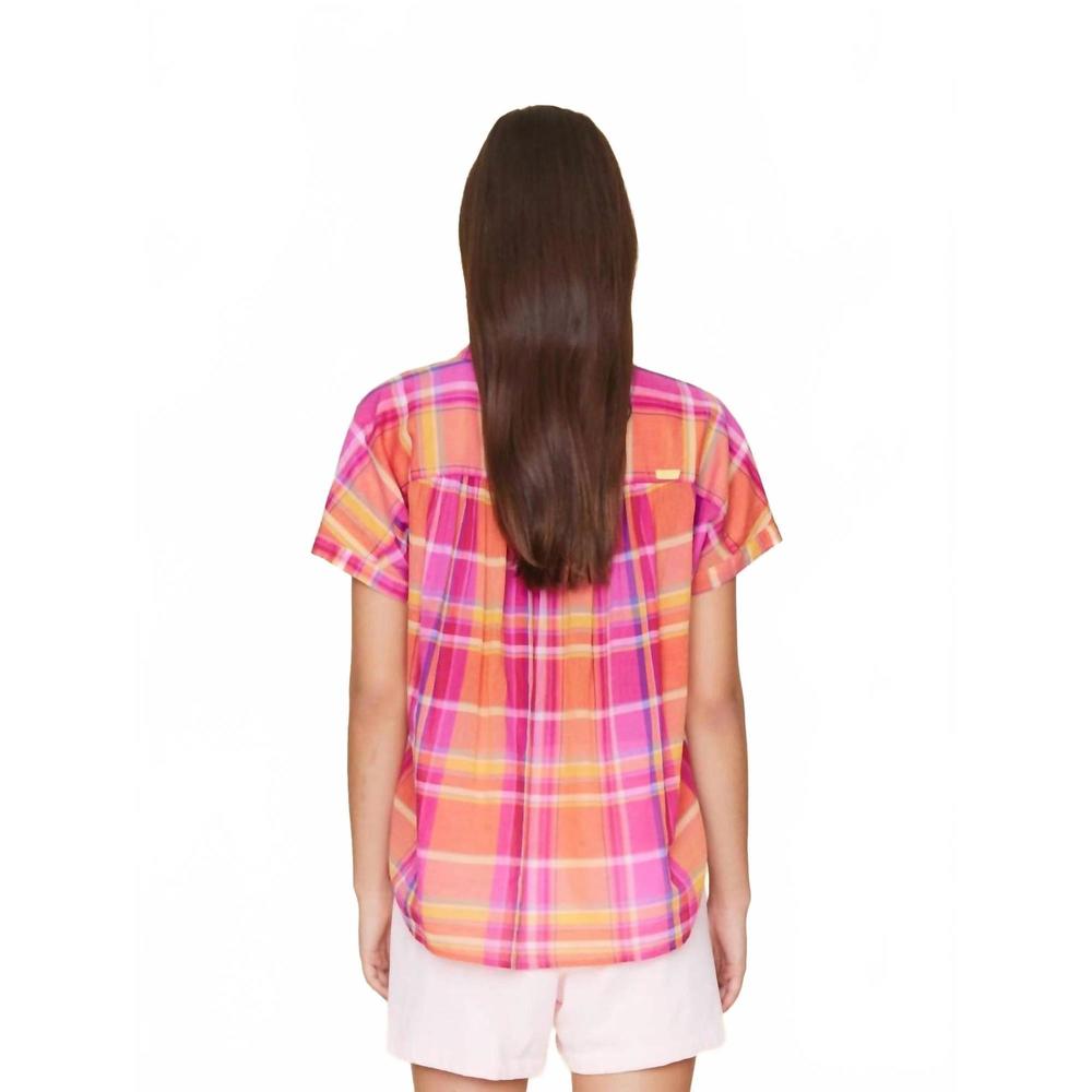 NEW XIRENA paxton shirt in coral blaze - Picture 4 of 6